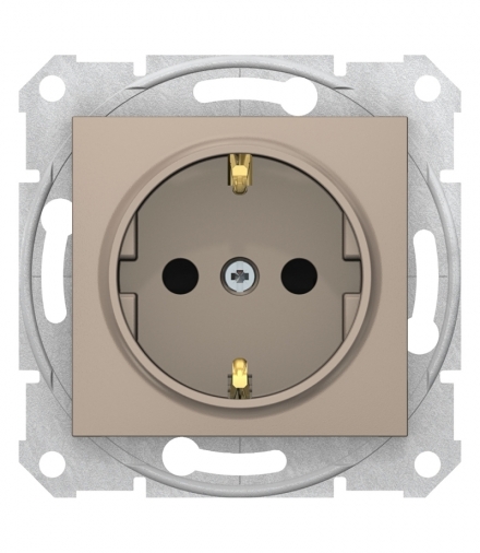 Sedna Gniazdo SCHUKO z przesł. (z.bezgwint) satyna Schneider SDN3001768