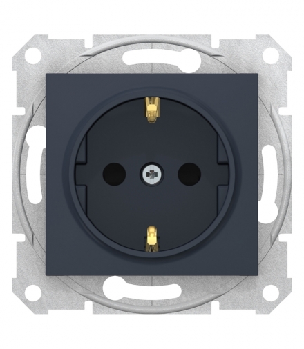 Sedna Gniazdo SCHUKO z przesł. (z.bezgwint) grafit Schneider SDN3001770