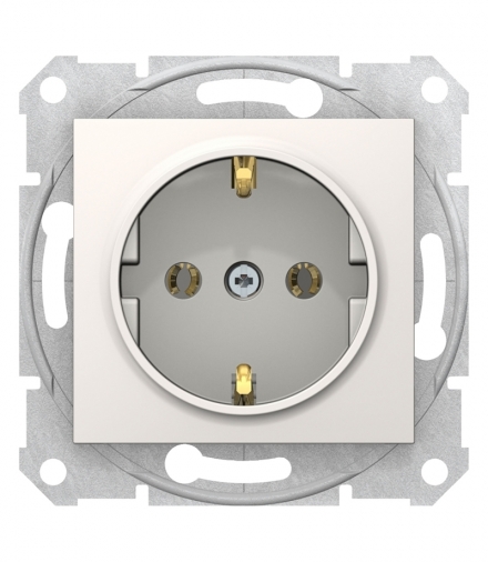 Sedna Gniazdo SCHUKO szybkozłącza kremowe Schneider SDN3001823