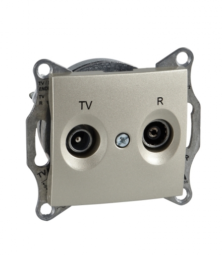 Sedna Gniazdo R/TV końcowe (1dB) satyna Schneider SDN3301668