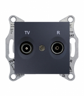 Sedna Gniazdo R/TV końcowe (1dB) grafit Schneider SDN3301670