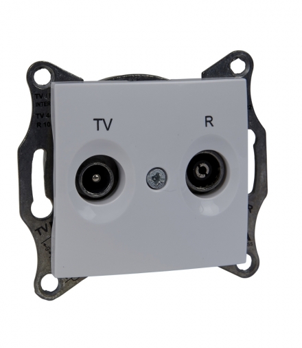 Sedna Gniazdo R/TV przelotowe (4dB) biały Schneider SDN3301821