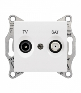 Sedna Gniazdo TV/SAT przelotowe (8dB) biały Schneider SDN3401221