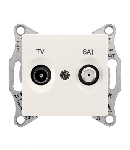 Sedna Gniazdo TV/SAT przelotowe (8dB) krem Schneider SDN3401223