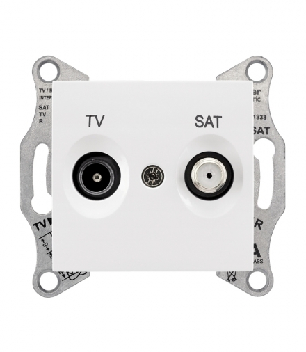 Sedna Gniazdo TV/SAT końcowe (1dB) biały Schneider SDN3401621