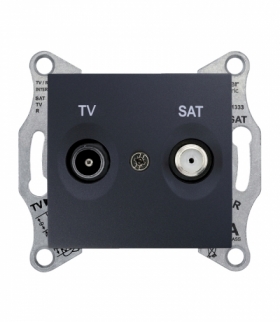 Sedna Gniazdo TV/SAT końcowe (1dB) grafit Schneider SDN3401670