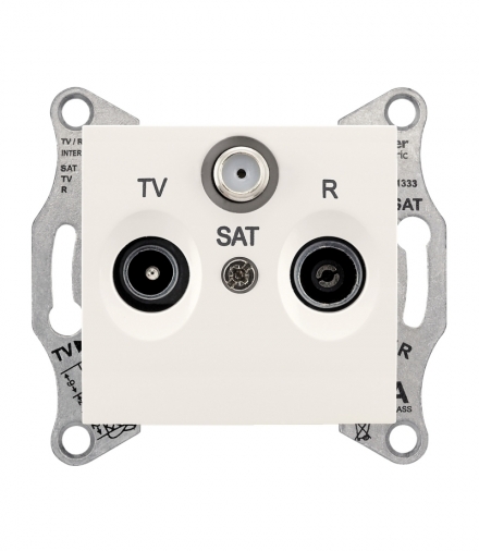 Sedna Gniazdo R/TV/SAT końcowe (1dB) krem Schneider SDN3501323