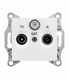 Sedna Gniazdo R/TV/SAT przelotowe (4dB) biały Schneider SDN3501421