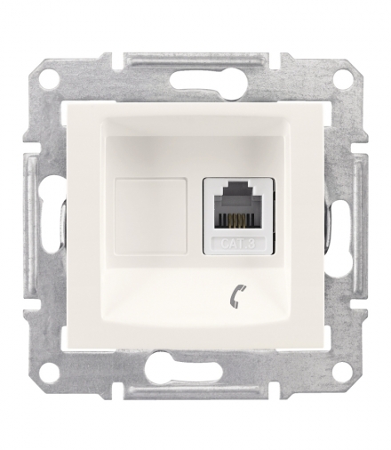Sedna Gniazdo telefoniczne RJ11 krem Schneider SDN4101123