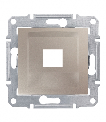 Sedna Płytka centralna 1x RJ45 do: RDM satyna Schneider SDN4300468