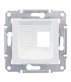 Sedna Płytka centralna 1x RJ45 do: AMP, Molex, Keline biały Schneider SDN4300621