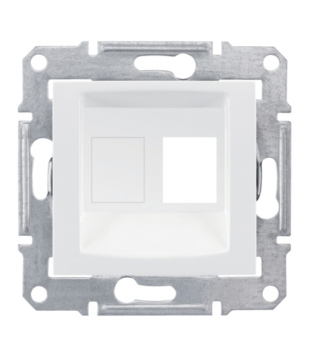 Sedna Płytka centralna 1x RJ45 do: AMP, Molex, Keline biały Schneider SDN4300621