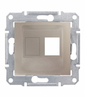 Sedna Płytka centralna 1x RJ45 do: AMP, Molex, Keline satyna Schneider SDN4300668