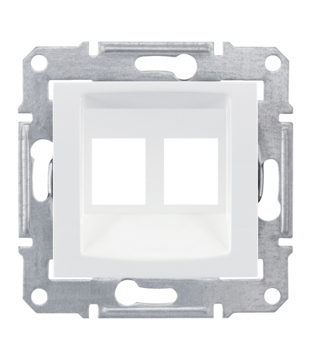 Sedna Płytka centralna 2x RJ45 do: AMP, Molex, Keline biały Schneider SDN4400621