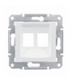 Sedna Płytka centralna 2x RJ45 do: AMP, Molex, Keline biały Schneider SDN4400621