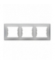 Sedna Ramka 3-krotna pozioma aluminium Schneider SDN5800560