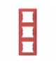 Sedna Ramka 3-krotna pionowa czerwony Schneider SDN5801341
