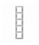 Sedna Ramka 5-krotna pionowa aluminium Schneider SDN5801560