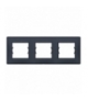 Sedna Ramka 3-krotna poziom IP44 grafit Schneider SDN5810770
