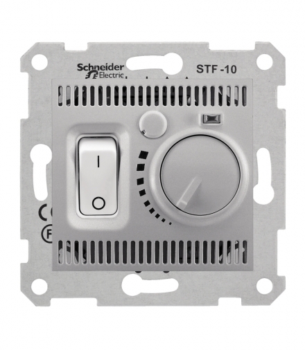 Sedna Regulator temperatury podłogowy aluminium Schneider SDN6000360