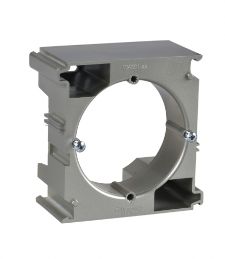 Sedna Podstawa naścienna rozszerzająca w systemie poziomym satyna Schneider SDN6100268