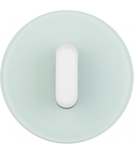 R.classic Płytka czołowa z pokrętłem do łącznika obrotowego, szkło, biały Berker 1001208300