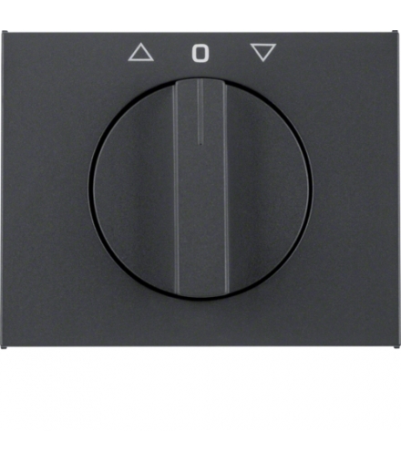 K.1 Płytka czołowa z pokrętłem do łącznika żaluzjowego obr. antracyt mat lakier Berker 1077710600