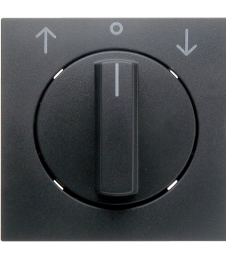 B.x Płytka czołowa z pokrętłem do łącznika żaluzjowego obrotowego, antracyt mat Berker 1080160600