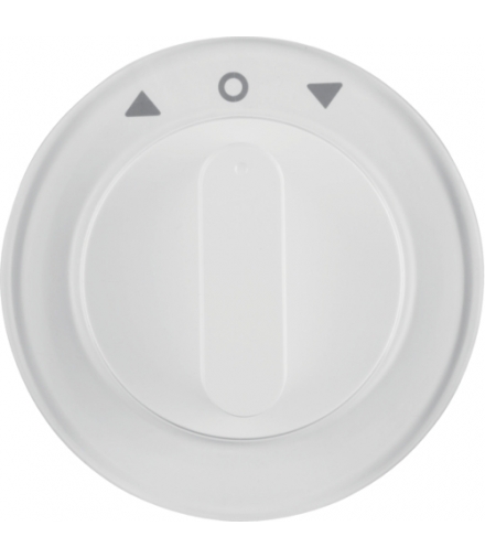 R.1/R.3 Płytka czołowa z pokrętłem do łącznika żaluzjowego obrotowego, biały Berker 1080208900