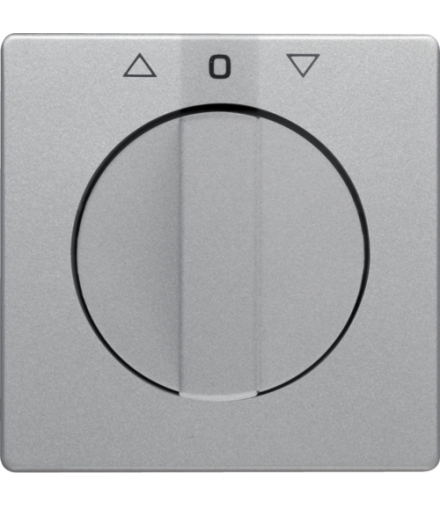 Q.x Płytka czołowa z pokrętłem do łącznika żaluzjowego obr. alu aksamitlakier Berker 1080608400