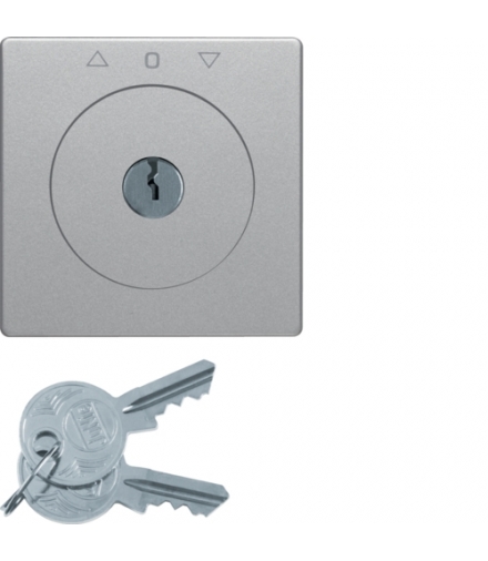 Q.x Płytka czołowa z kluczem do łącznika żaluzjowego na klucz alu, aksamit Berker 1081608400