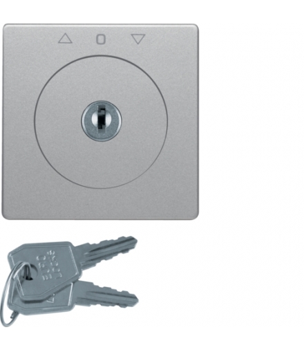 Q.x Płytka czołowa z kluczem do łącznika żaluzjowego na klucz alu, aksamit Berker 1082608400