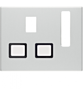 K.5 Płytka czołowa do gniazda z uziemieniem standard brytyjski, aluminium Berker 3313077013
