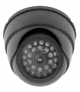 ATRAPA KAMERY EURA AK-07B3 kopułkowa wewnętrzna czarna obudowa