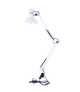 Lampka biurkowa kreślarska BIAŁA E27 z uchwytem LK-01