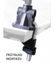 Lampka biurkowa kreślarska BIAŁA E27 z uchwytem LK-01