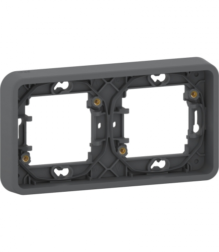 Mureva podstawa podtynkowa 2x pozioma antracyt Schneider MUR34101