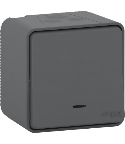 Mureva łącznik schodowy z podświetleniem antracyt Schneider MUR35024
