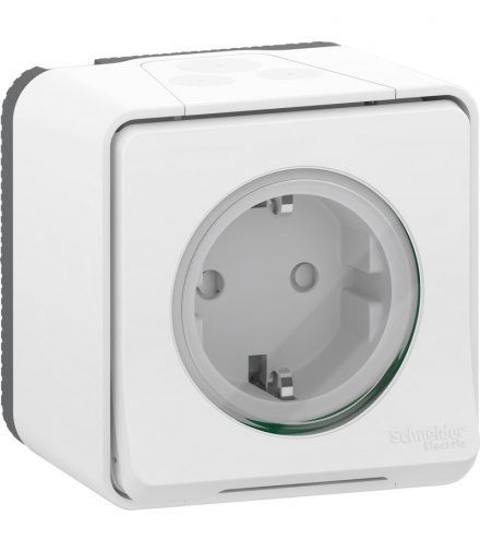Mureva gniazdo 2P+PE schuko biały Schneider MUR39034