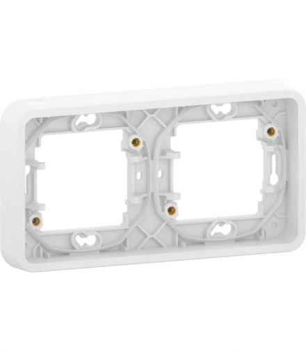 Mureva podstawa podtynkowa 2x pozioma biała Schneider MUR39101