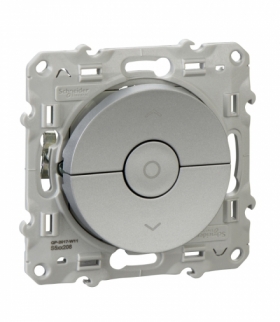 Odace Łącznik żaluzjowy 3 poz. 6A, aluminium Schneider S53D208