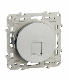 Odace Gniazdo komputerowe RJ45 kat.5e UTP aluminium Schneider S53D471
