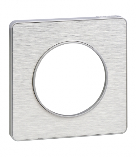 Odace Ramka 1-krotna, inox aluminium Schneider S53P802J