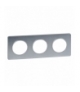 Odace Ramka 3-krotna, touch (aluminium), inox Schneider S53P806J