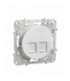 Odace Płytka centralna 2xRJ45 (fr) biały Schneider S520410