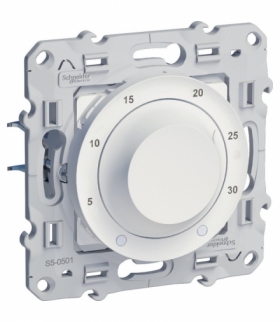 Odace Termostat elektroniczny, obrotowy, biały Schneider S520501