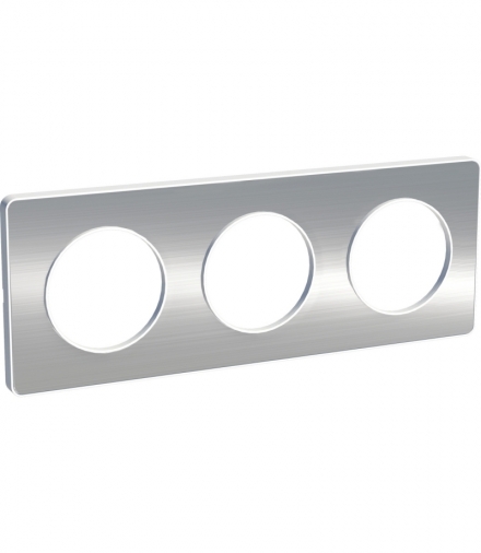 Odace Ramka 3-krotna (biała), inox Schneider S52P806J