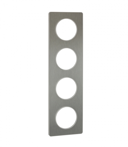 Odace Ramka 4-krotna (biała), inox Schneider S52P808J
