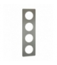 Odace Ramka 4-krotna (biała), inox Schneider S52P808J