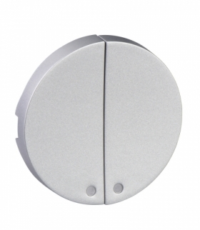 Odace Klawisz podwójny bez diod, aluminium Schneider S530298